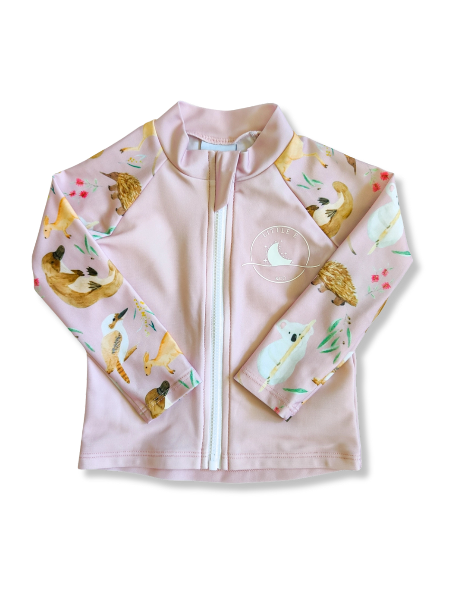 Long Sleeve Rashie ~ Aussie Animals