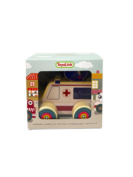 Mini Emergency Vehicle Animals - Ambulance