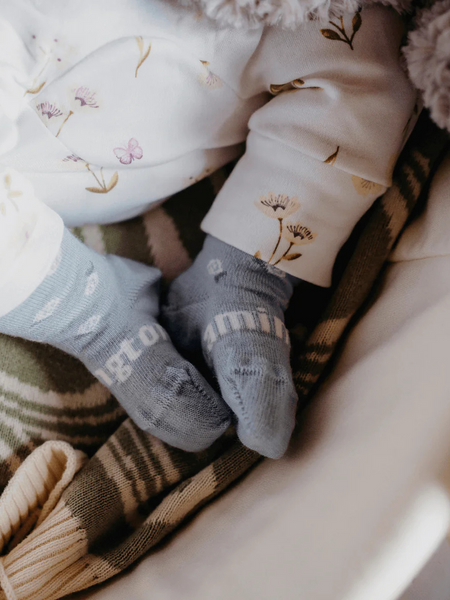 Tahnee - Merino Wool Crew Baby Socks