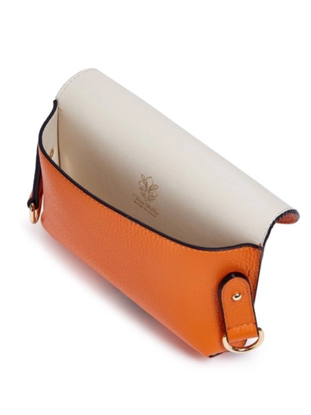 Capri Crossbody Leather Bag - Black