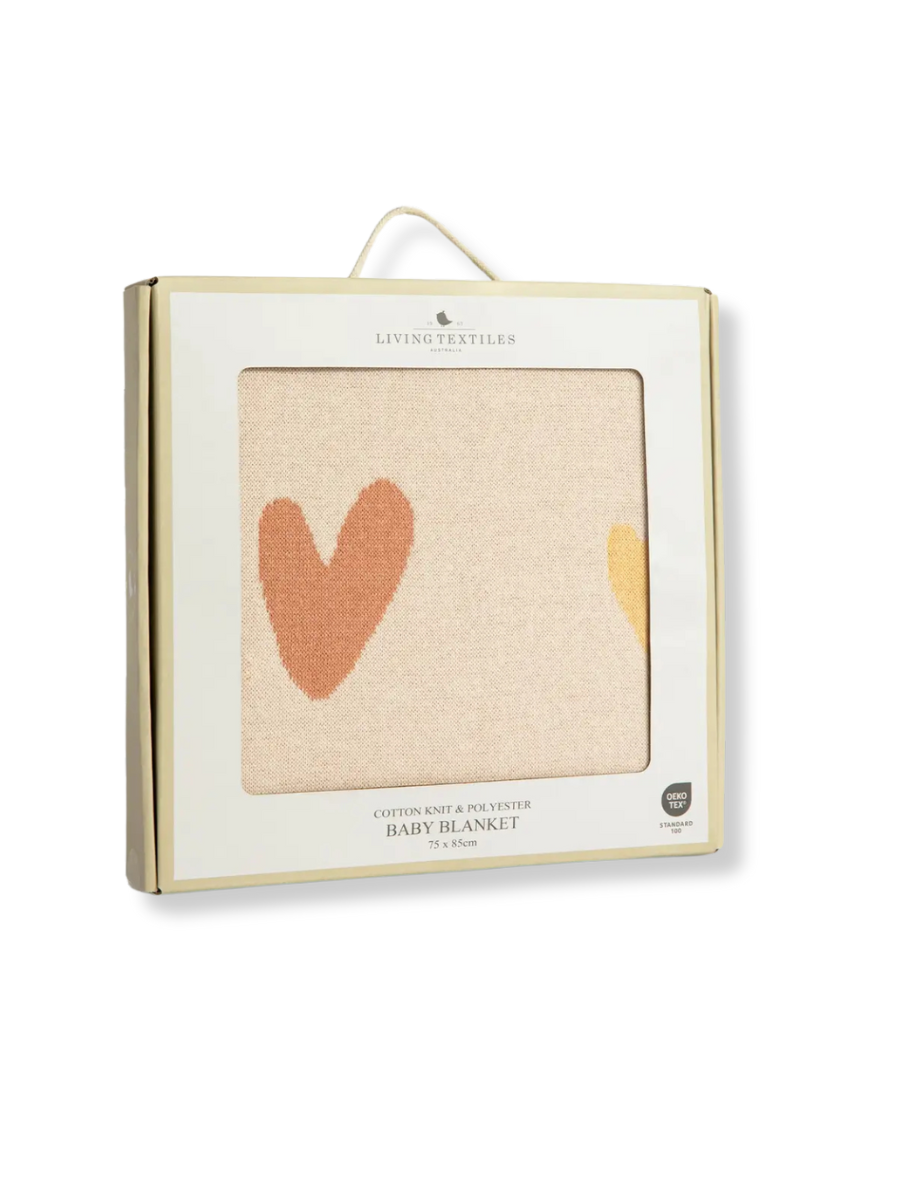 Bohemian Bliss Hearts - Jacquard Blanket
