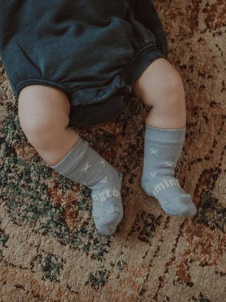 Beau - Merino Wool Crew Baby Socks