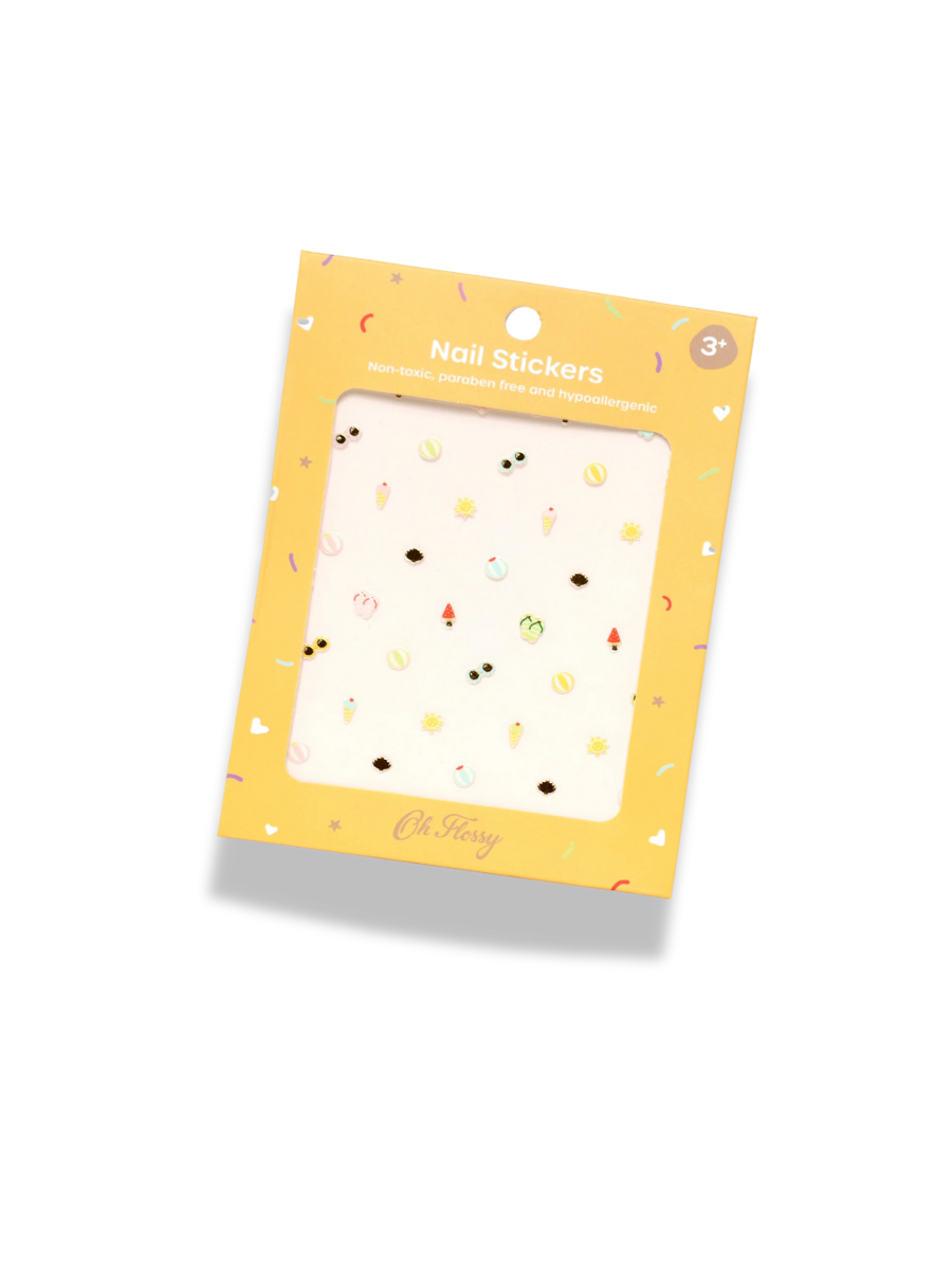 Oh Flossy Nail Stickers Beach Club