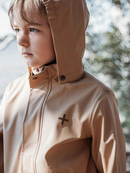 Recycled Rain Jacket  Tan