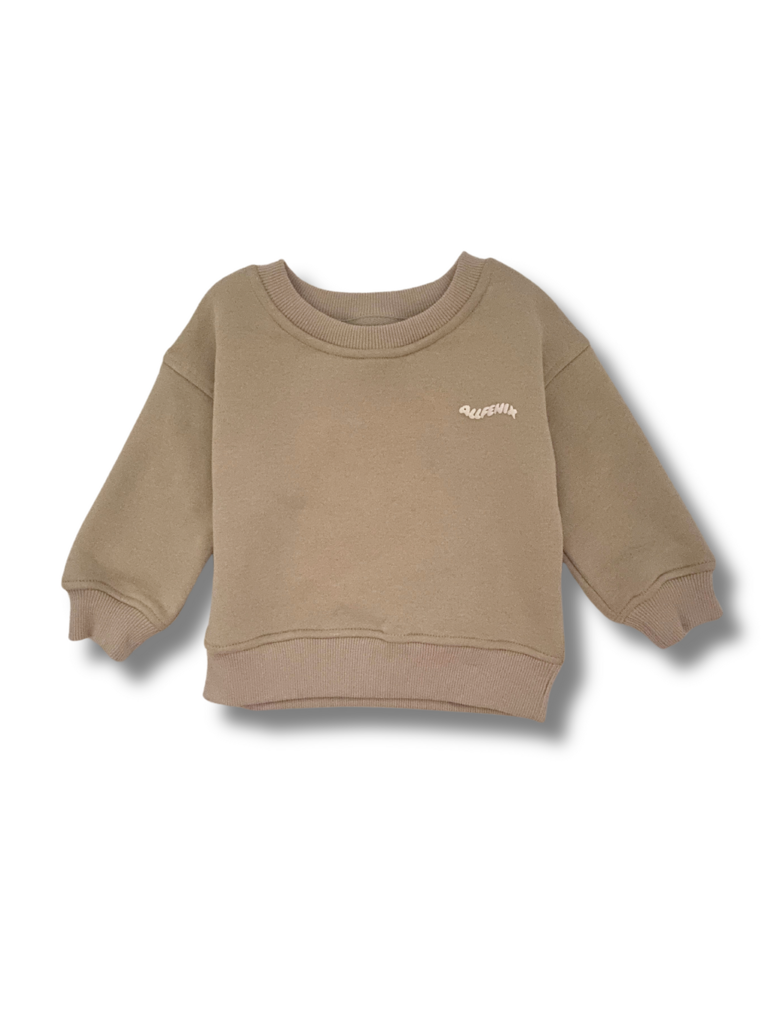 Mini Waves Crew Jumper -Stone
