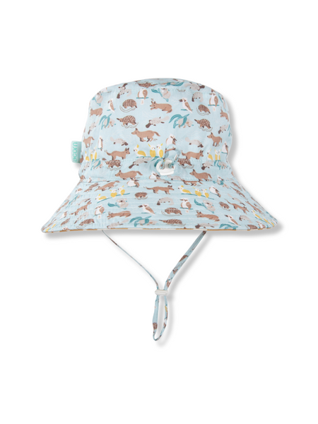 Aussie Bush Friends Wide Brim Bucket Hat