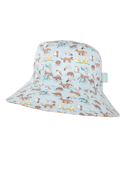 Aussie Bush Friends Wide Brim Bucket Hat