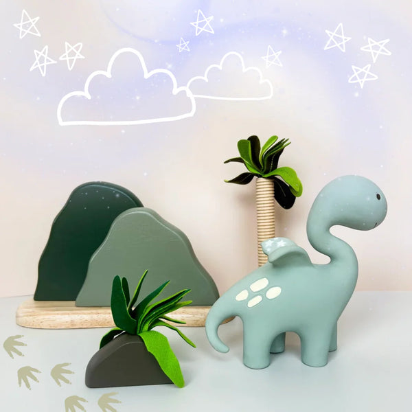 Diplo the Dino-Dragon Teether - Sage