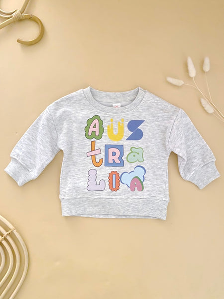 Baby Australia Sweatshirt Grey Marled