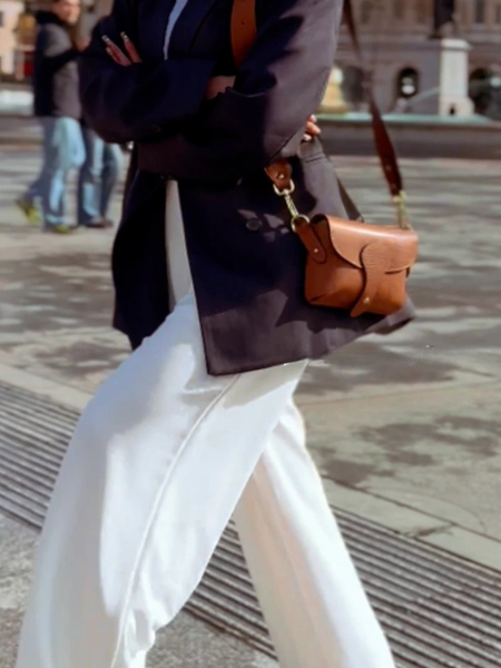 Capri Crossbody Leather Bag - Gold