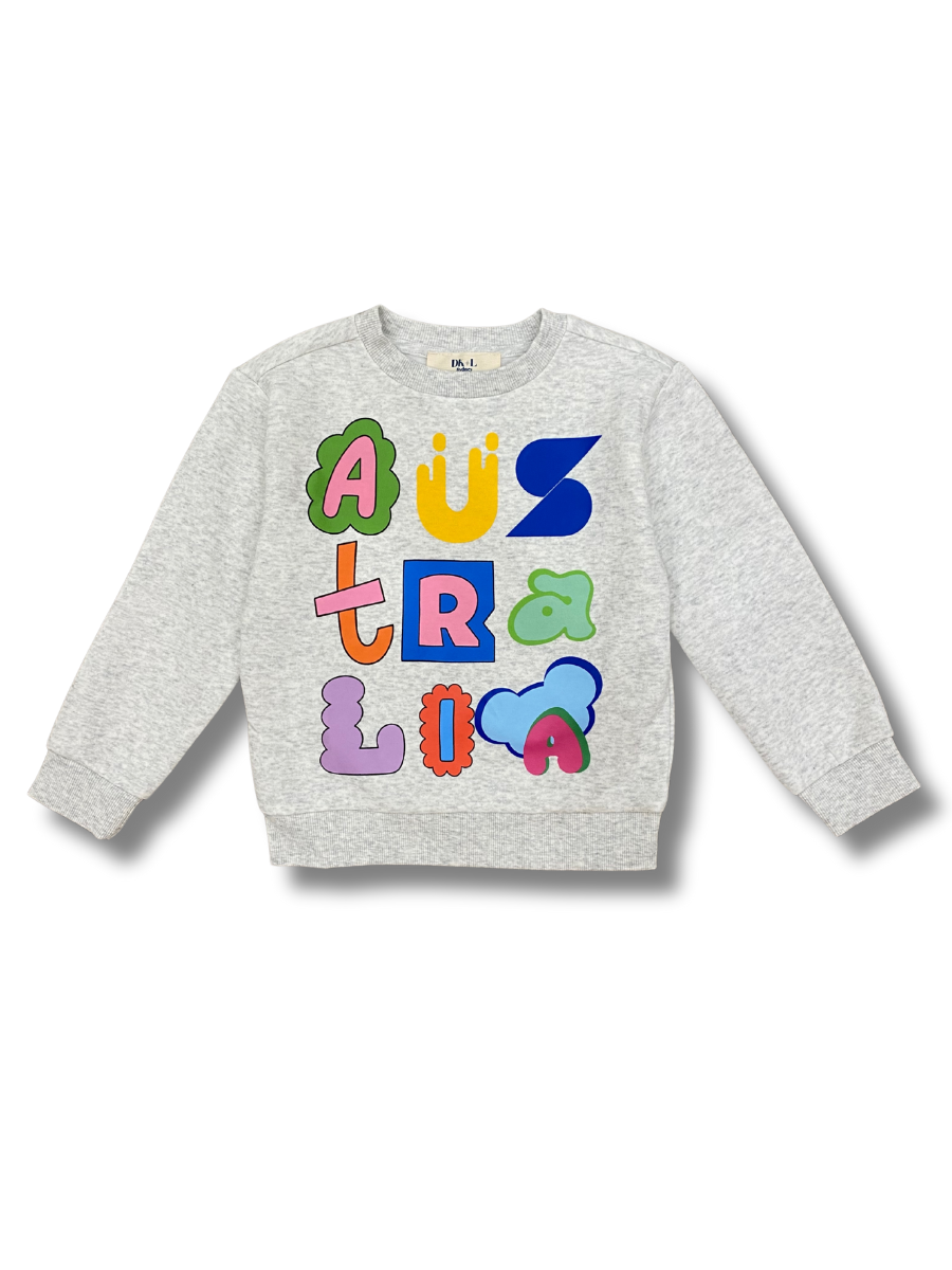 Kids Australia Sweatshirt Grey Marled