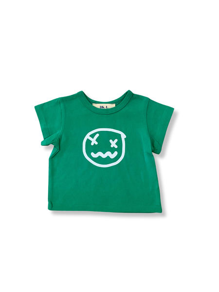 Messy Face T-Shirt - Green