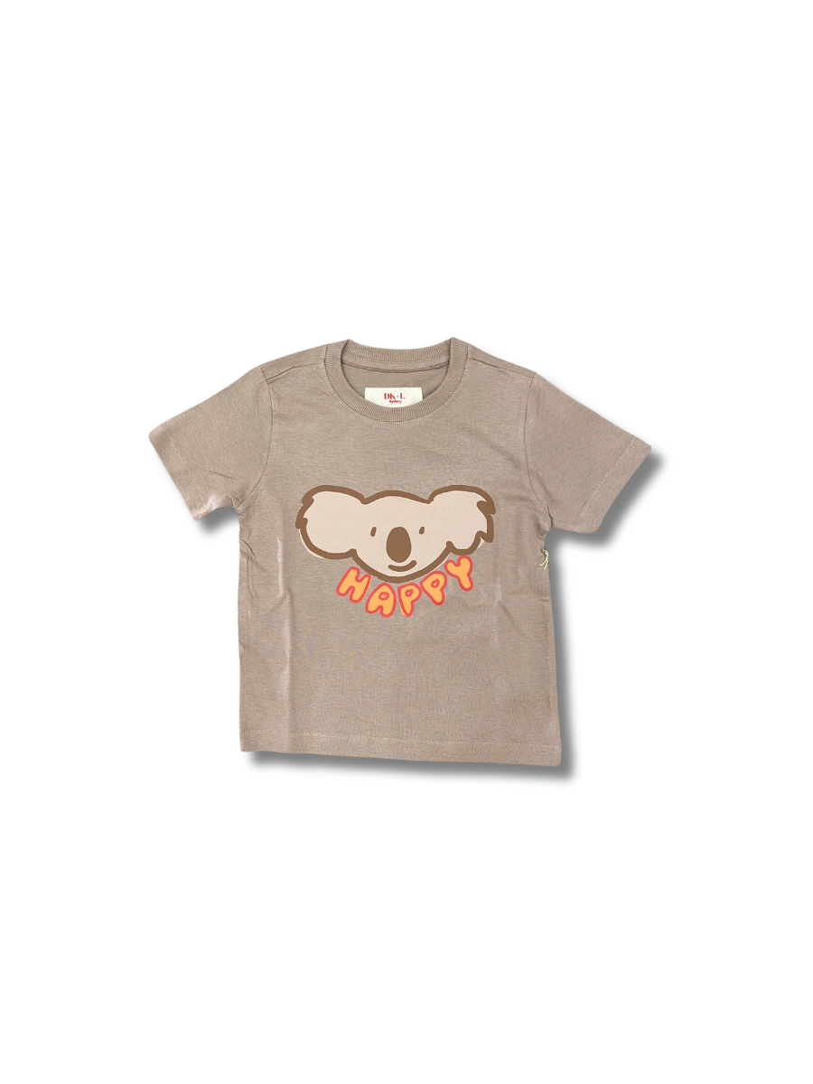 Happy Koala Baby Tee - Beige