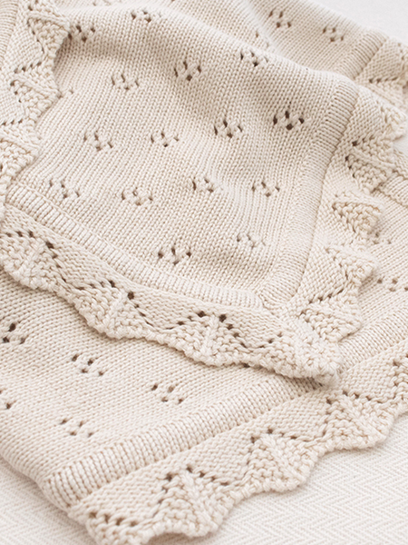 Bamboo Cotton Heirloom Blanket Sand