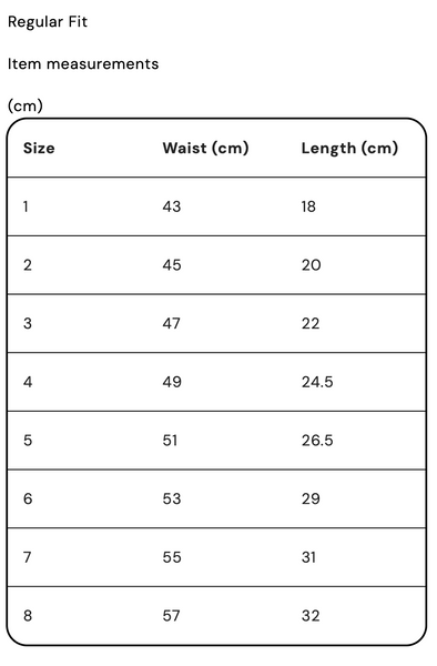 Shorts Blue & Orange Stripe