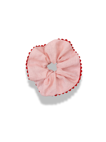Oversized Linen Scrunchie - Gelato Pink