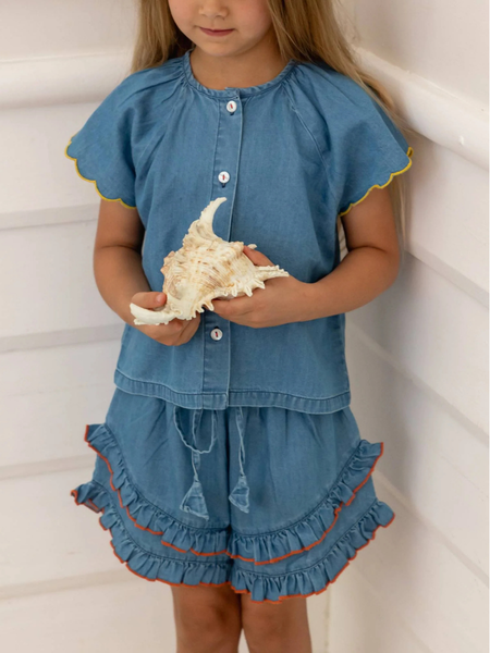 Tessa Shorts - Chambray