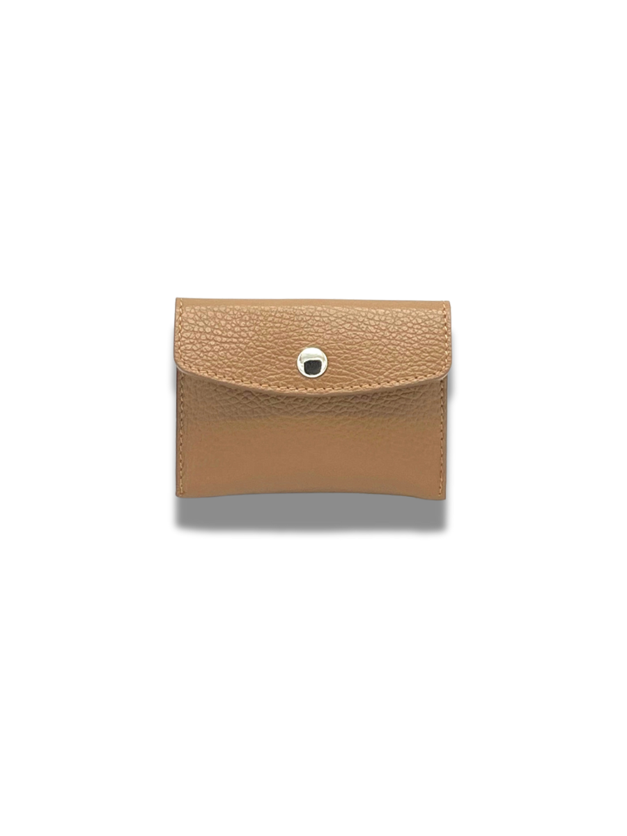 Gia Leather Coin & Card Purse - Fawn