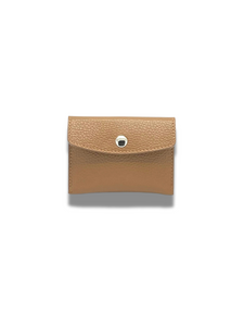 Gia Leather Coin & Card Purse - Fawn
