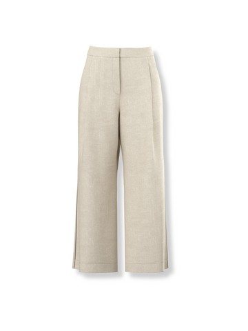 Rika Linen Pants - Chalk