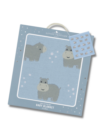 Hippo Blanket Blue