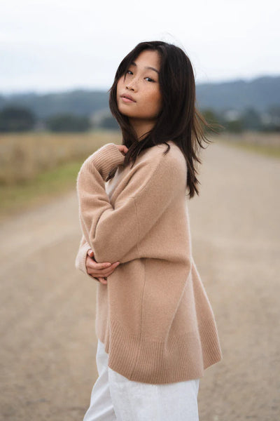 June Camel Cashmere Knit