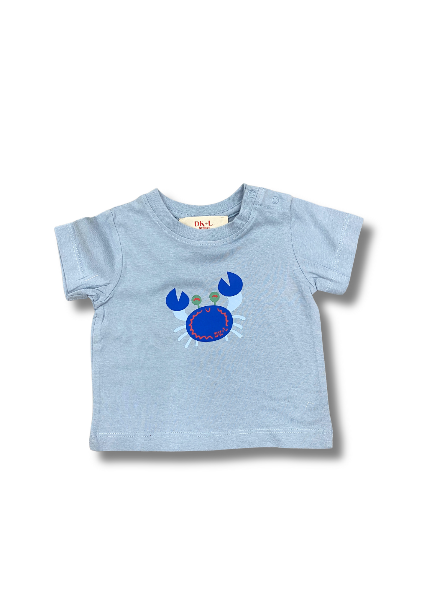 Happy Crab Baby Tee - Blue