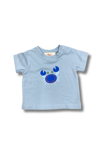 Happy Crab Baby Tee - Blue
