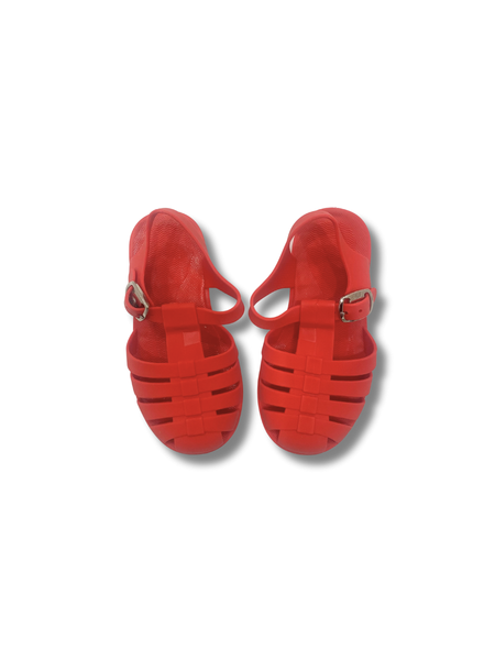 Classic Baby Jelly Sandal - Coral Red