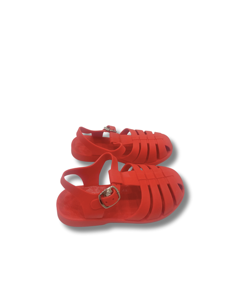 Classic Baby Jelly Sandal - Coral Red