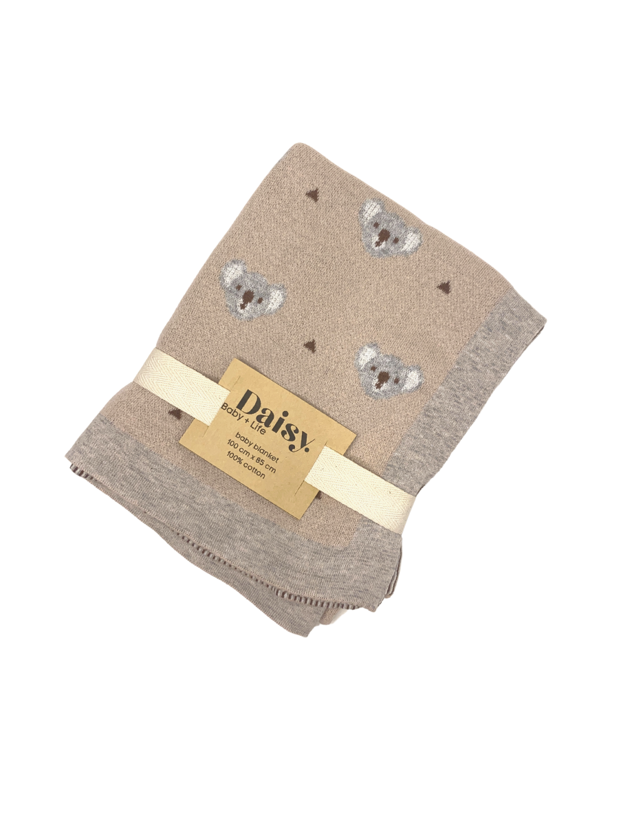 Koala Baby Blanket  Beige