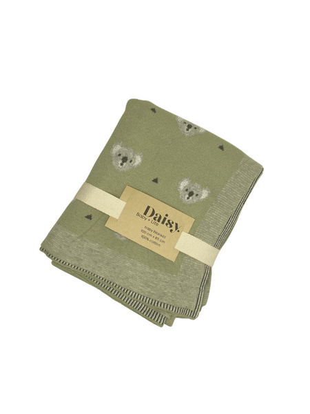 Koala Baby Blanket  Sage