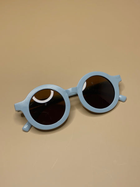 Baby Round Sunglasses Sky Blue