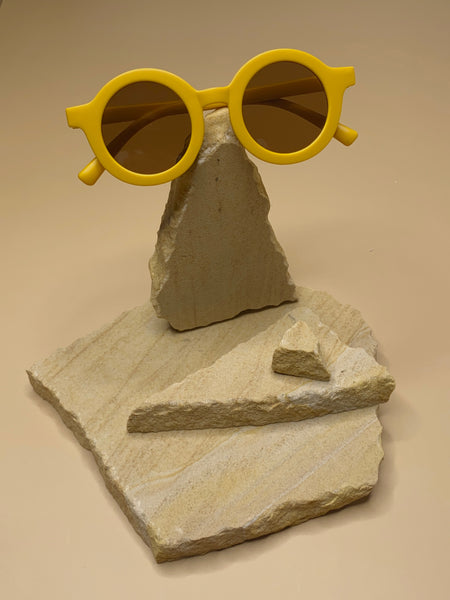 Baby Round Sunglasses Mustard