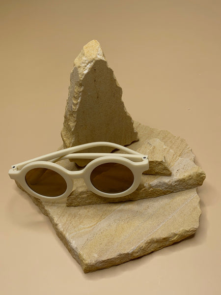 Baby Round Sunglasses White