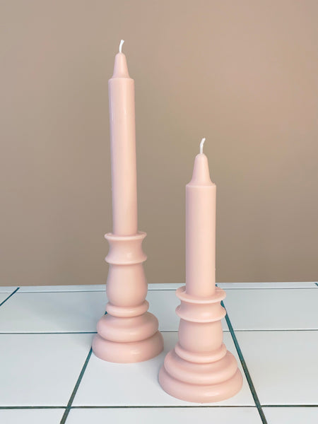 Elegant Pillar Candle Pink 20cm