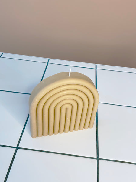 Arch Candle Beige