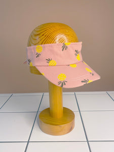 Funky Pineapple Kids Sun Visor Hat Pink